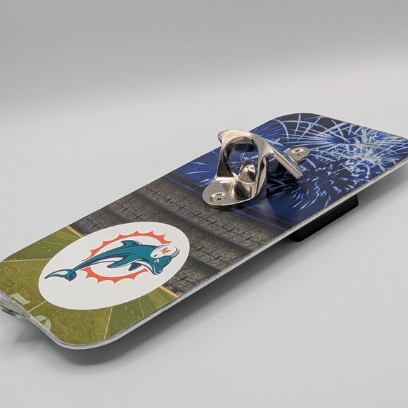 NFL Miami Dolphins Clink 'n Drink Magnetic Bottle Opener 5"x10" - Picture 3 of 13